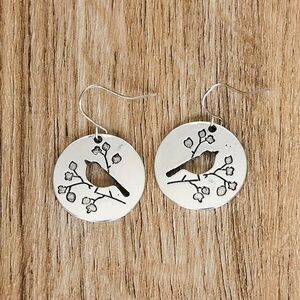 🔶Free with purchase over $15 from my closet🔶 Silver Bird on Branch  Earrings